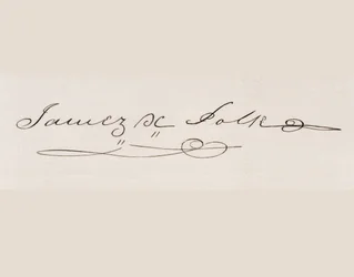 Assinatura de James Knox Polk